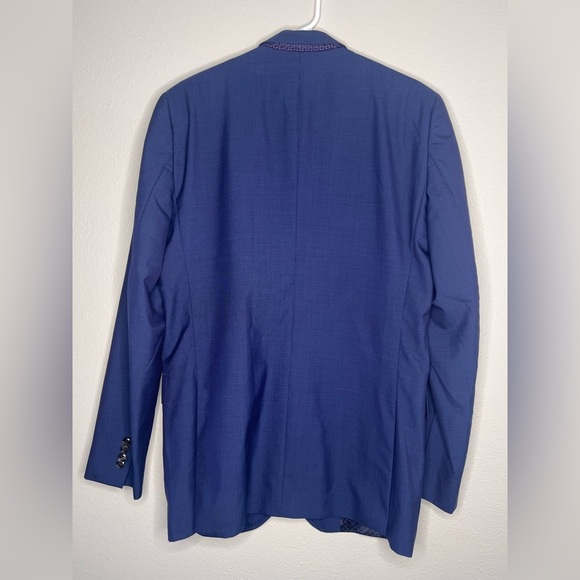Ted Baker London Endurance Men’s Jay CT Blue Modern 100% Wool blazer Size 40 L - Picture 6 of 8